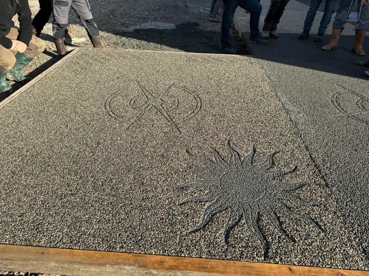 Formation au béton drainant décoratif